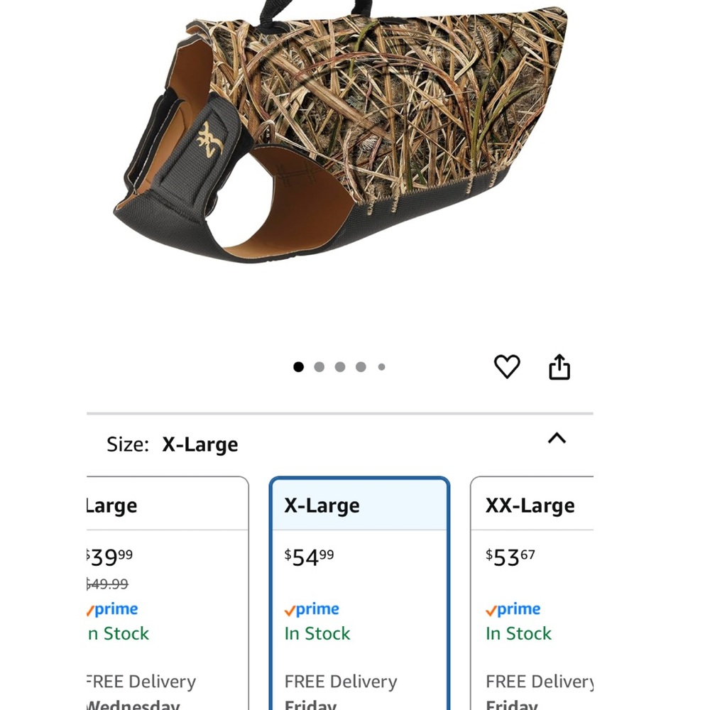 Browning Camo Neoprene Dog Vest